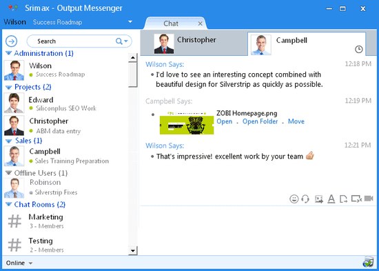 Output Messenger