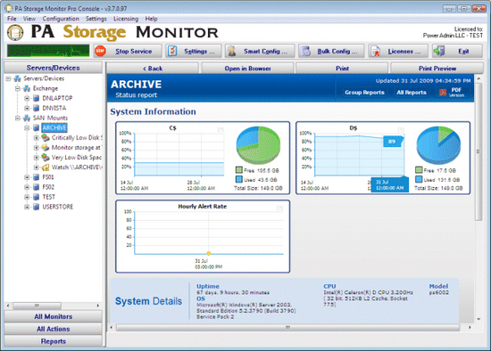 PA Server Monitor