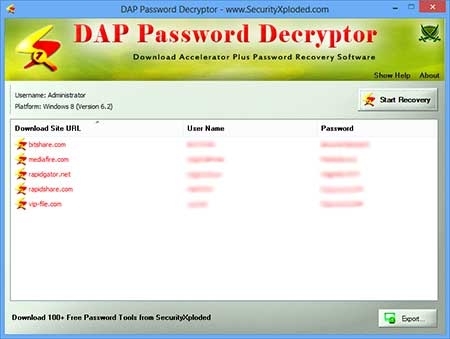 Password Decryptor for DAP