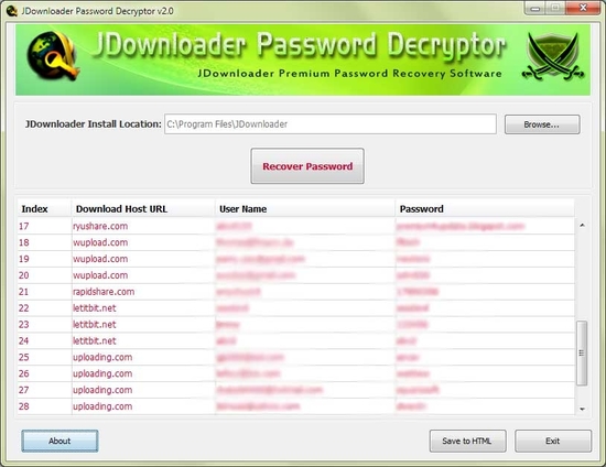 how to use jdownloader 2 premium accounts database