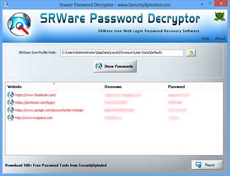 Password Decryptor for Srware