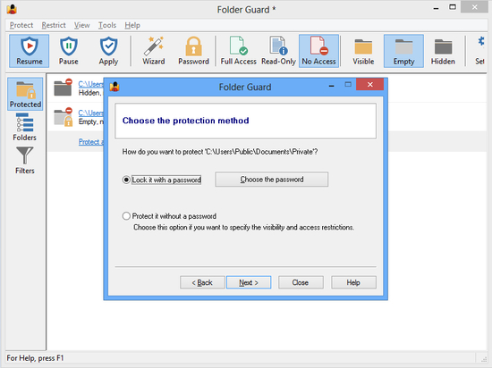 Password Protect Folder Guard