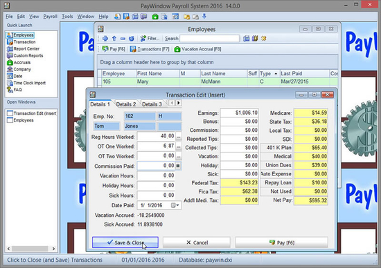 PayWindow Payroll System