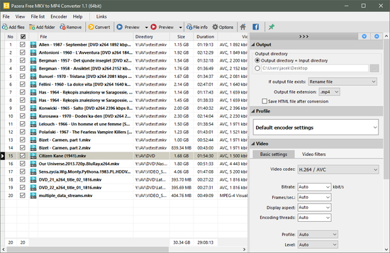 Pazera Free MKV to MP4 Converter
