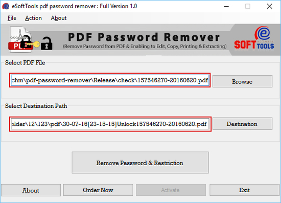 PDF File Unlocker