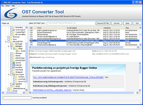 PDS OST to PST Conversion