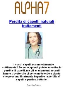 Perdita di capelli naturali trattamenti