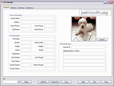 Pet Health Software