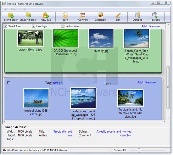 Photilla Photo Album Software