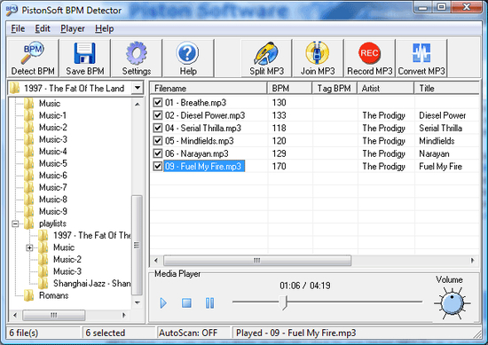 Pistonsoft BPM Detector