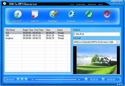 PopSoft DVD To MP3 Converter