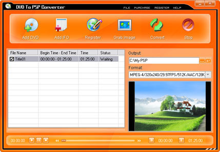 PopSoft DVD To PSP Converter