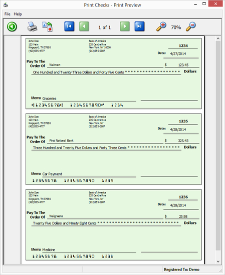 Print Checks