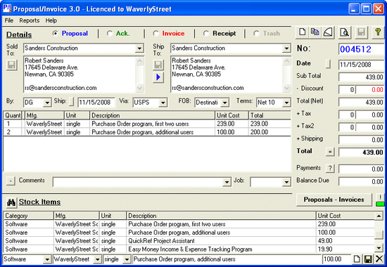 Proposal-Invoice