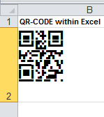 QR Code | Data Matrix 2D Font for Excel