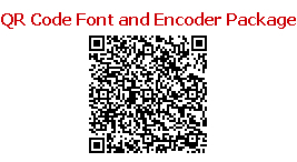 QR Code Font and Encoder Suite