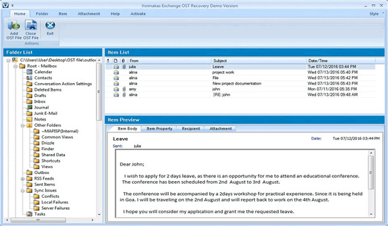 Quick OST File Converter