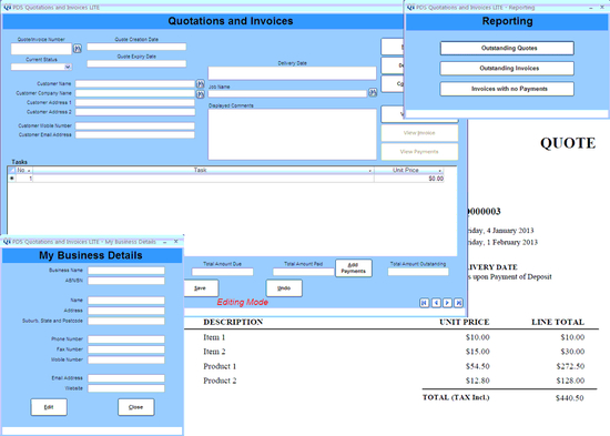 Quotations and Invoices LITE