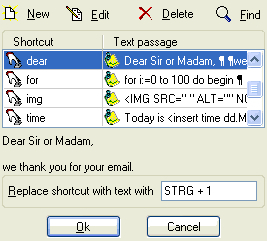 RapidKey Autotext