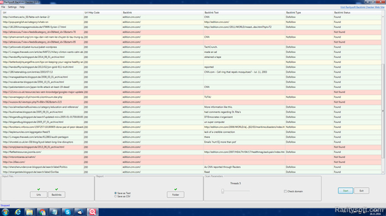 Raritysoft Backlink Checker