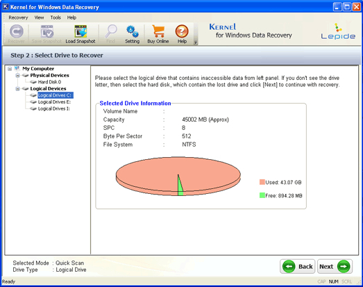 Recover NTFS Data