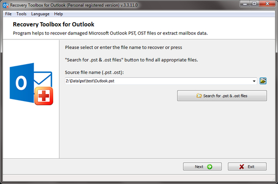 Recovery Toolbox for Outlook