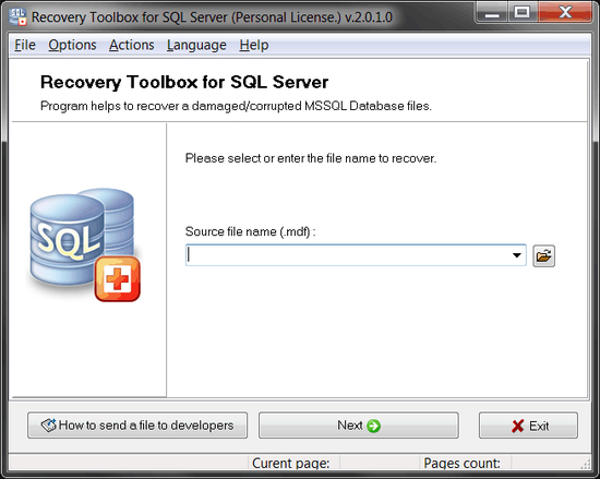 Recovery Toolbox for SQL Server