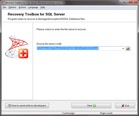 Recovery Toolbox for SQL Server