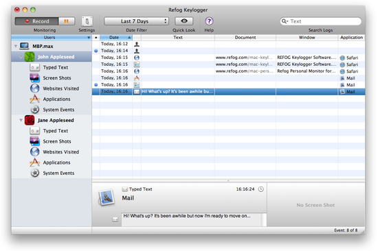 REFOG Mac Keylogger