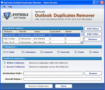 Removing Duplicates Outlook