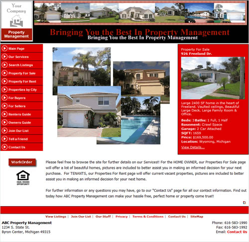 Rental Property Website 09912