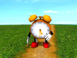 Running Clock 3D Screensaver