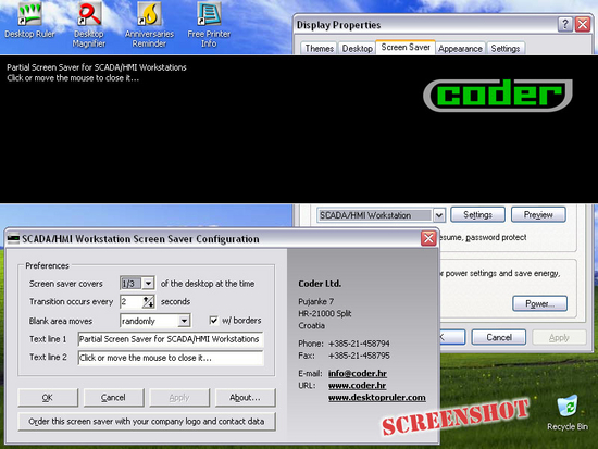 SCADA/HMI Workstation Screen Saver