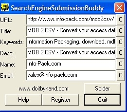 Search Engine Submission Buddy