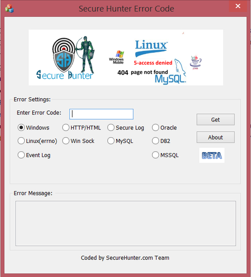 Secure Hunter Error Code