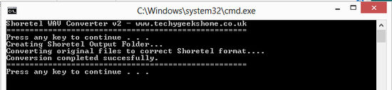 Shoretel Batch WAV Converter