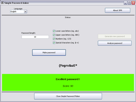 Simple Password Maker