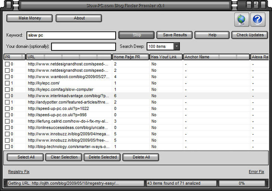 Slow-PC.com Blog Finder Premier