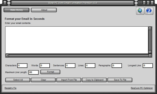 Slow-PC.com Email Formatter Premier