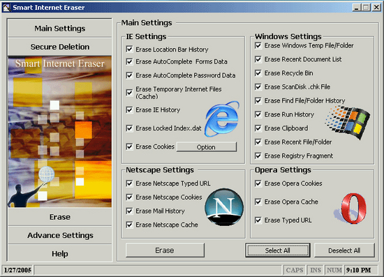 Smart Internet Eraser