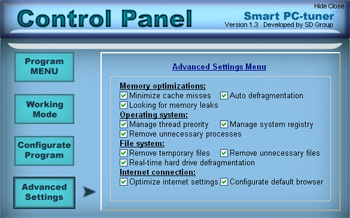 Smart PC-tuner