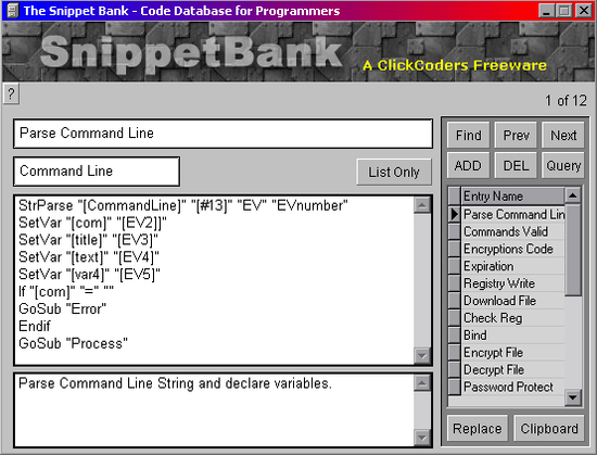 SnippetBank