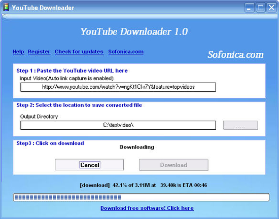 Sofonica YouTube Downloader