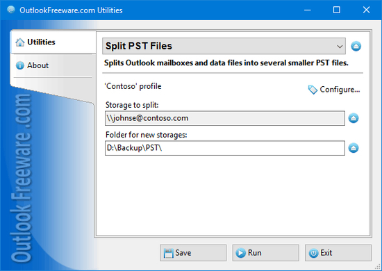 Split PST Files