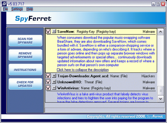 Spy Ferret - Spyware Remover