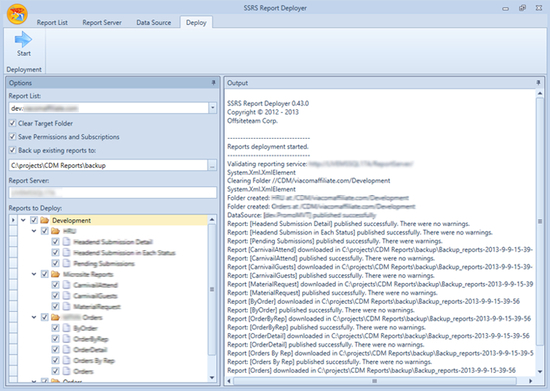 SSRS Report Deployer