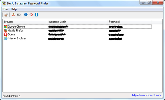 SterJo Instagram Password Finder