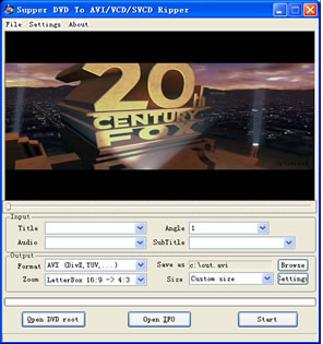 Super DVD To avi/vcd/svcd ripper