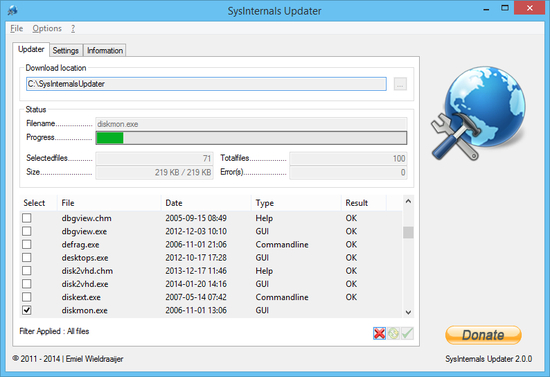 Sysinternals Updater