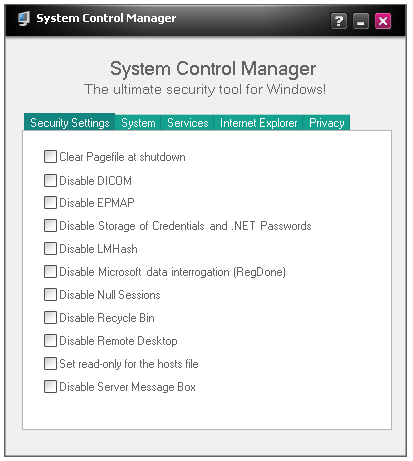 System Control Manager